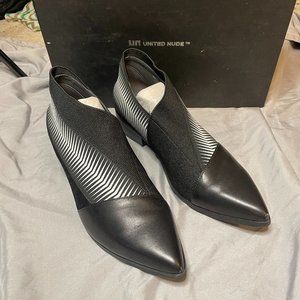 United Nude pop bootie low (black and white) size 39